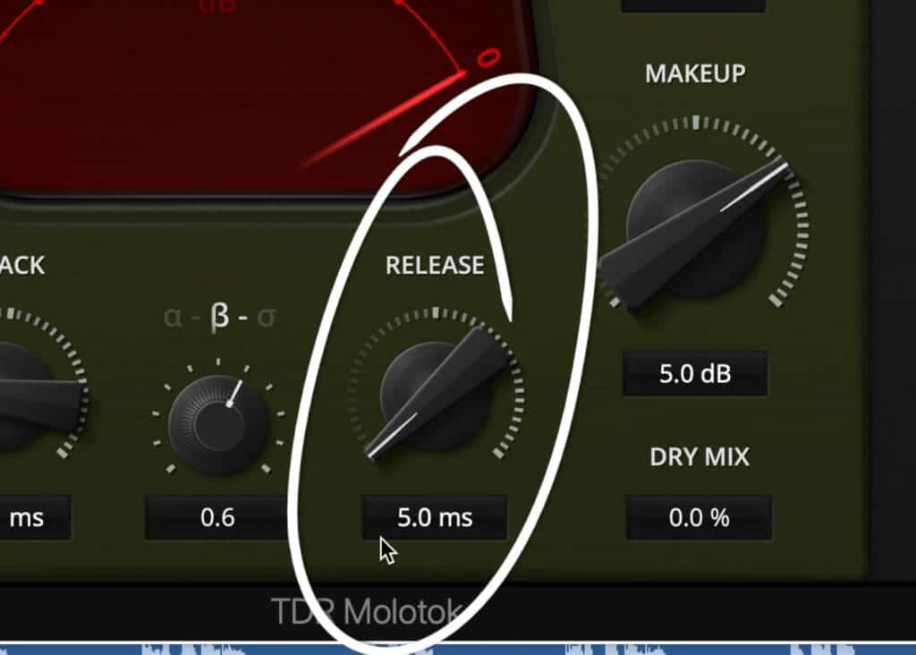 The release can be as short as 5ms, which can add some good sounding low order harmonic distortion.