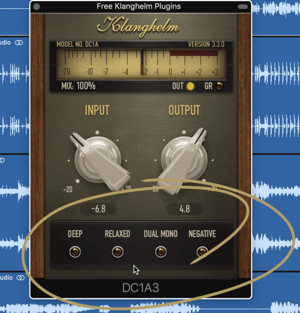 The both section includes 4 new settings that change the compression amount and timbre.
