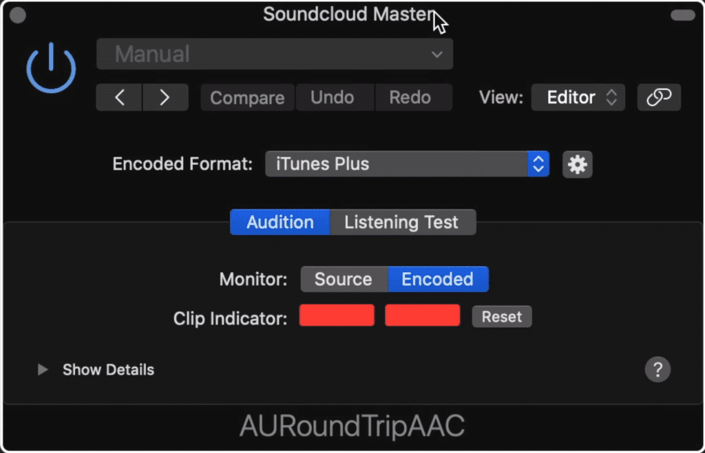 The plugin, RoundTripAAC shows you if your master will clip once it's converted to an AAC file.