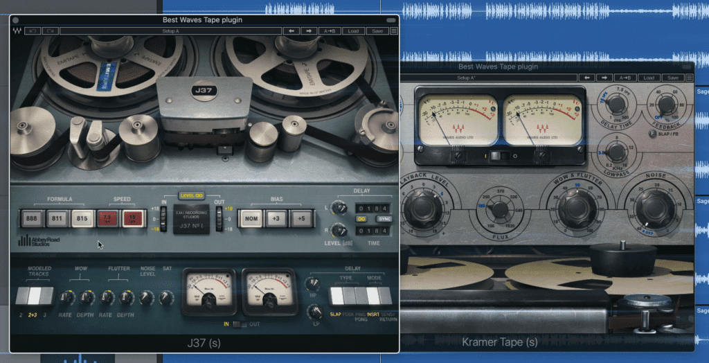 Both the Waves J37 and Kramer Tape plugins have been a go-to for many engineers.