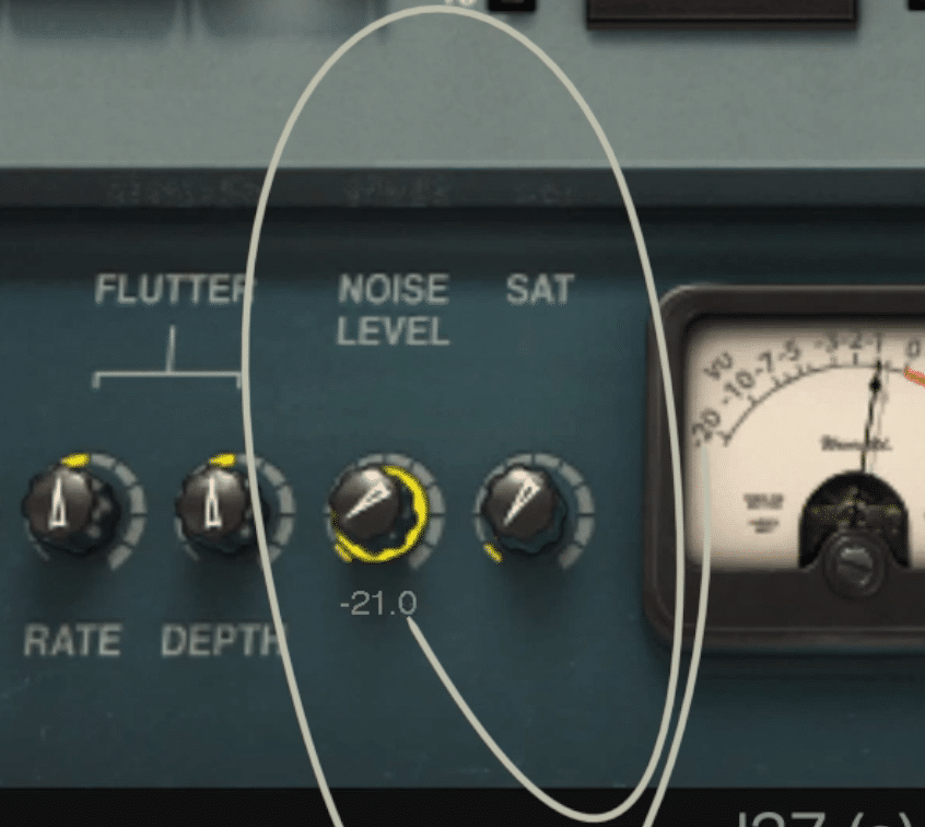 Noise and saturation dials allow for more distortion and compression.
