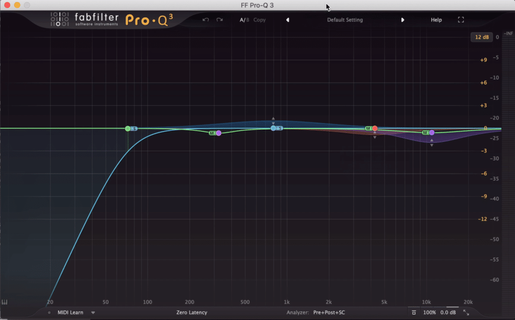 For example, your mastering equalizer can be routed into the plugin.