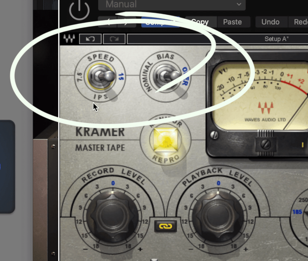 If you use a plugin with a lower tape speed, you won't notice much of a difference.