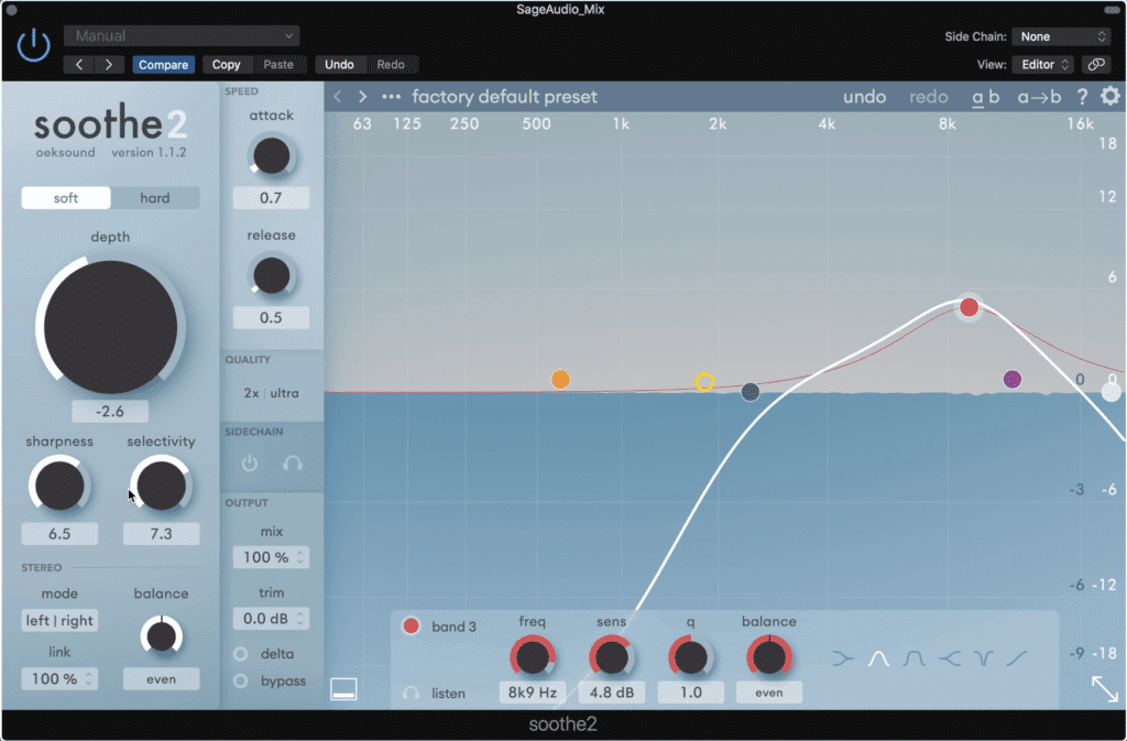 Soothe2 is great for dynamically reducing sibilance and other harsh tones.