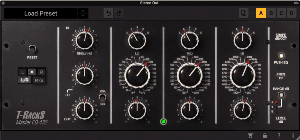 The Master EQ432 has a classic look and sound.