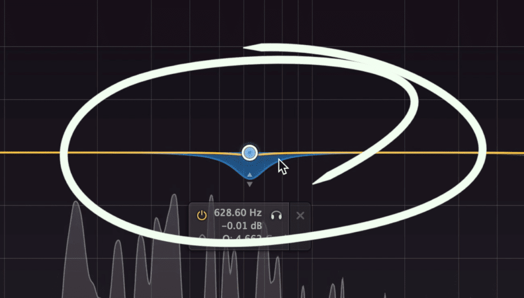 Notice that only a small bandwidth is being used.