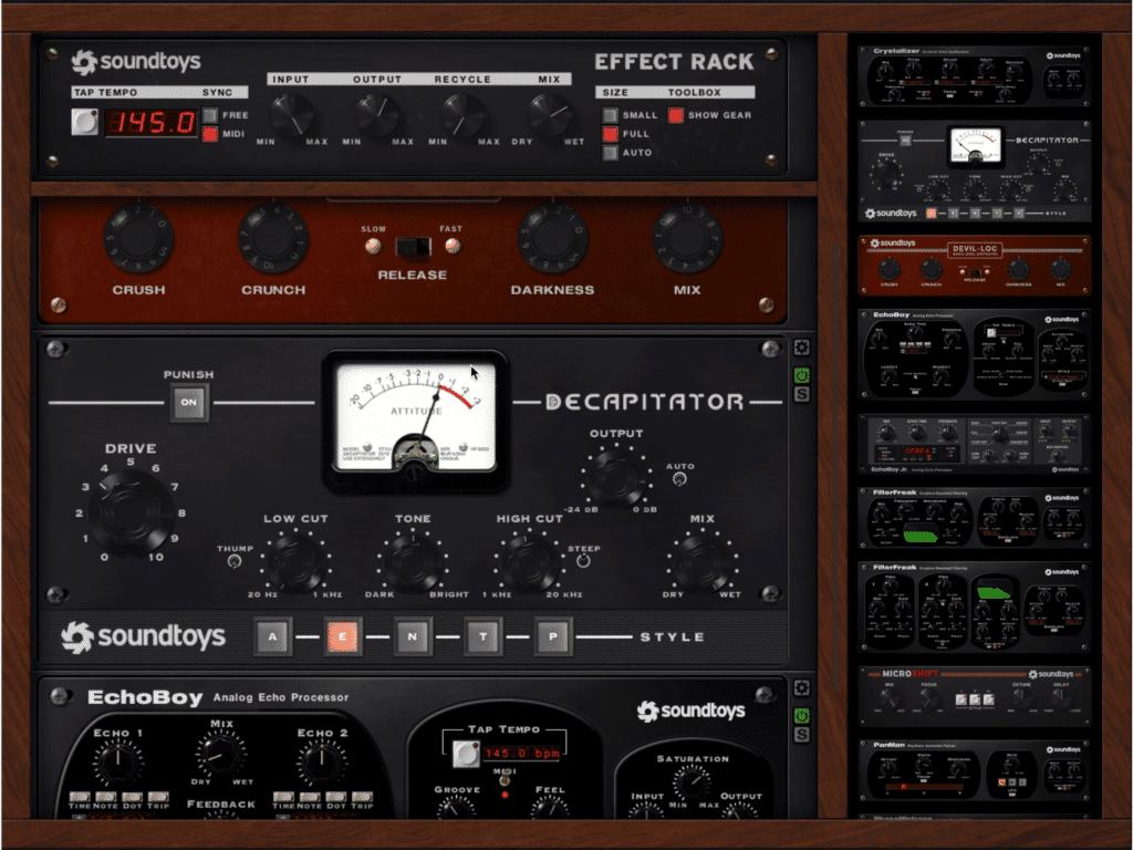 Soundtoys create intense and obvious sounding presets.