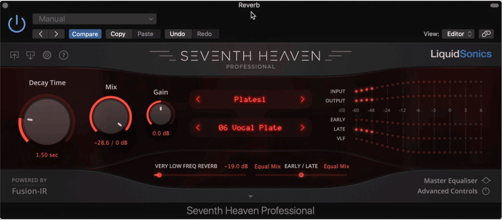 This reverb send will be used to achieve more significant reverb.