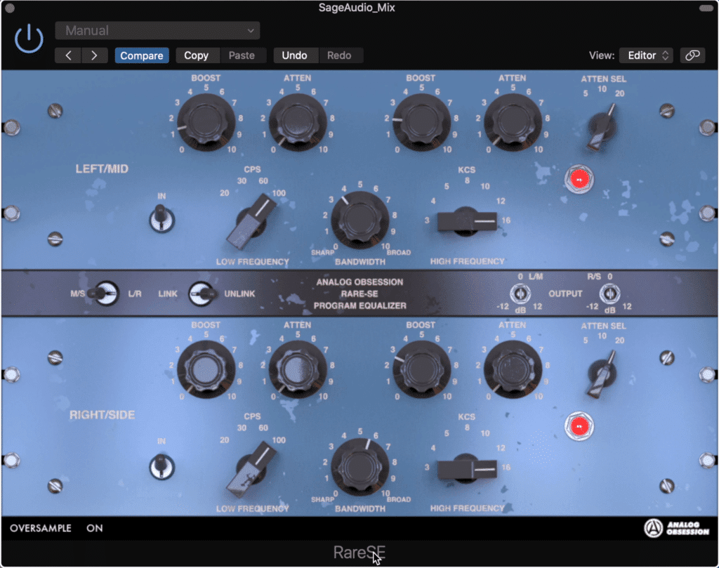 The RareSE is a great free Pultec emulation that utilizes mid-side processing.