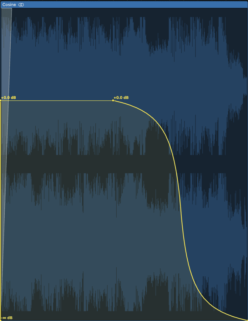 An S-Curve or Cosine fade start exponential, and ends logarithmic.