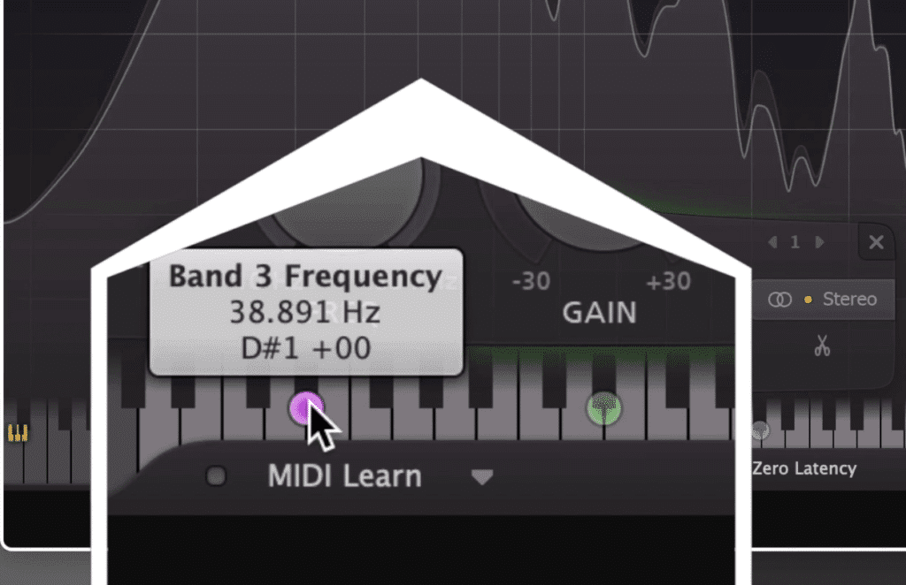 If you know the key of the song you can affect the exact frequencies that are present.