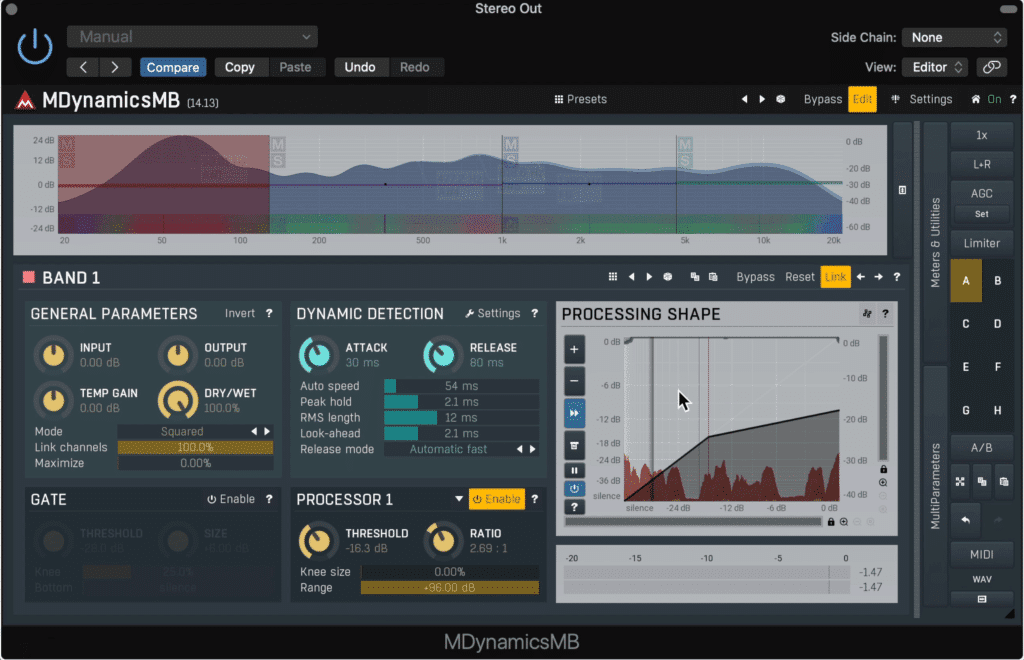 If you click edit in the top right, you'll have more control over the processor you had previously selected.