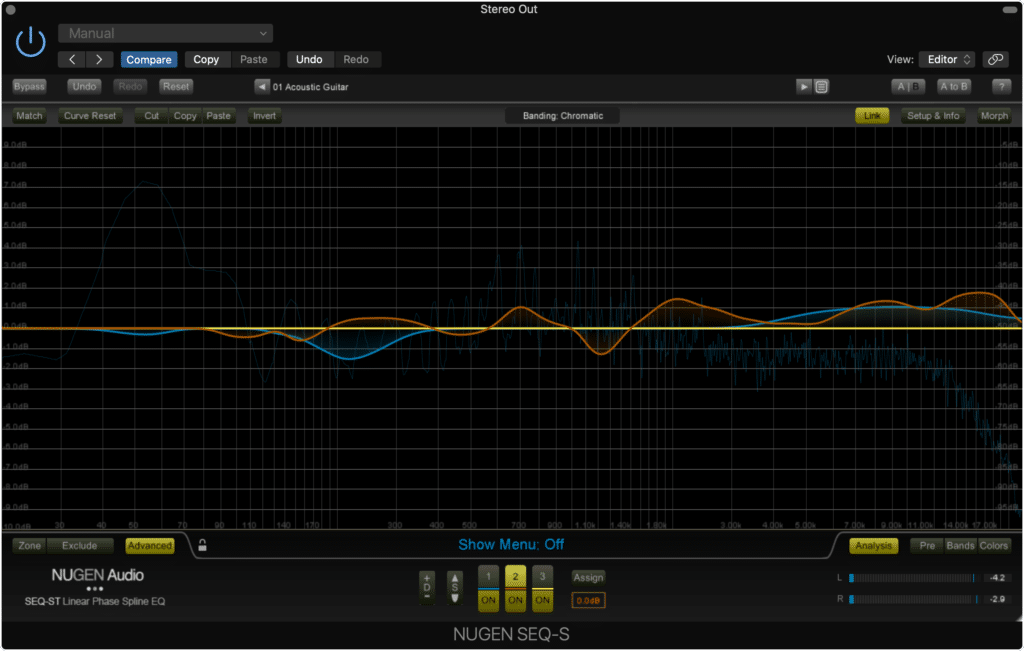 The Nugen SEQ-ST lets you draw the curve into your equalizer.