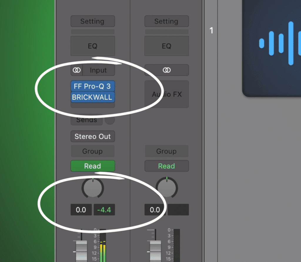 Having enough headroom is crucial to establishing a distortion free master.