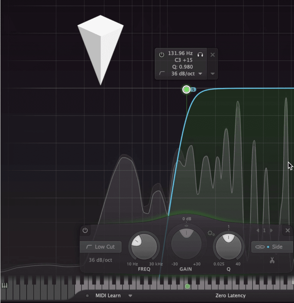 These frequencies typically include kick and bass, and cause the low-frequency range to sound unfocused and muddy.