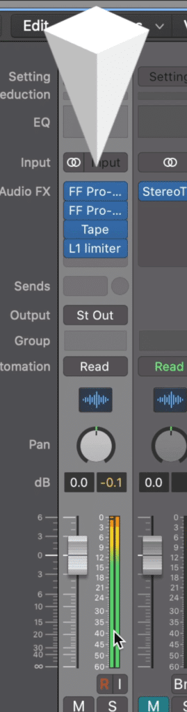 The signal works top down, and goes through the inserts one by one.