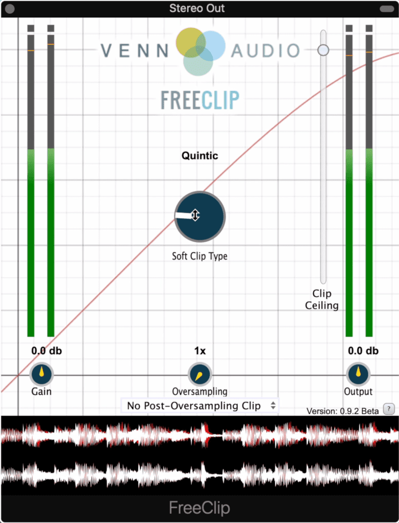 Free Clip lets you shape transients prior to limiting.