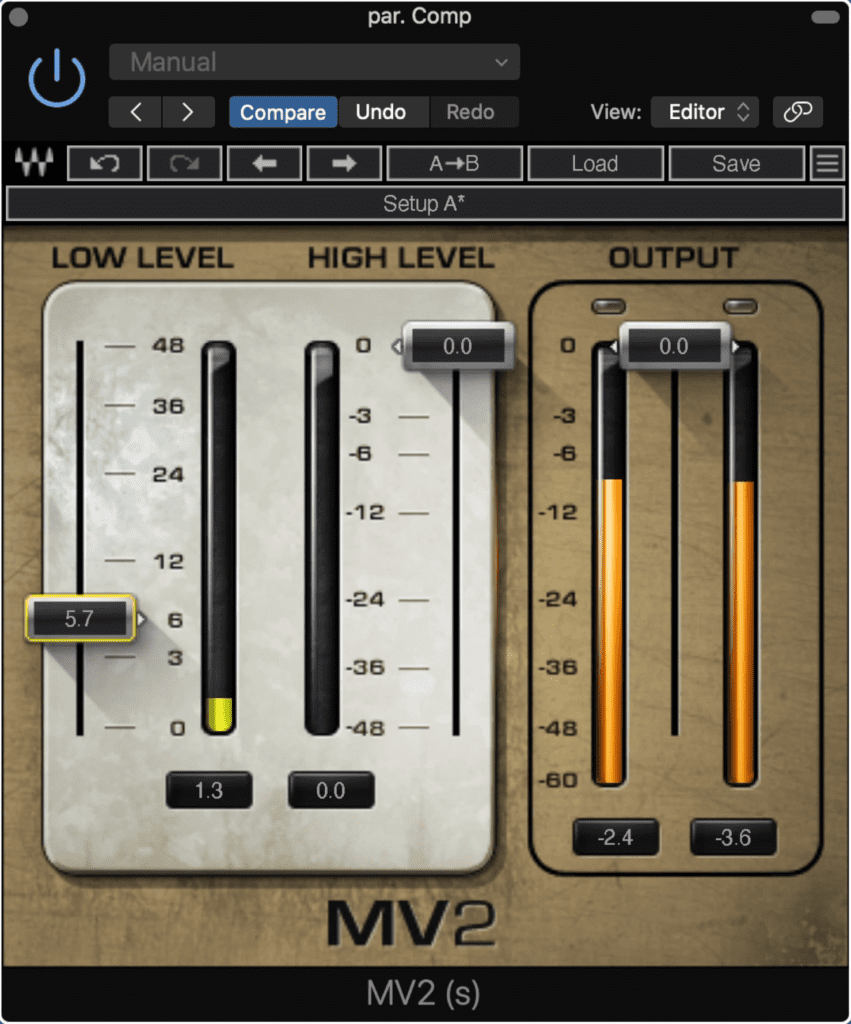 If desired, follow the compression with a low-level compressor/