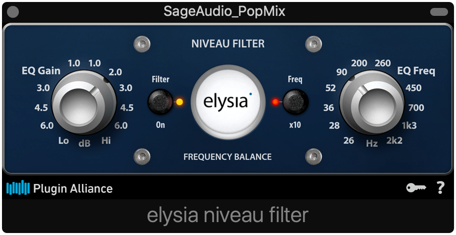 Niveau Filter is seemingly simple, but uses complex curves to shape a master.