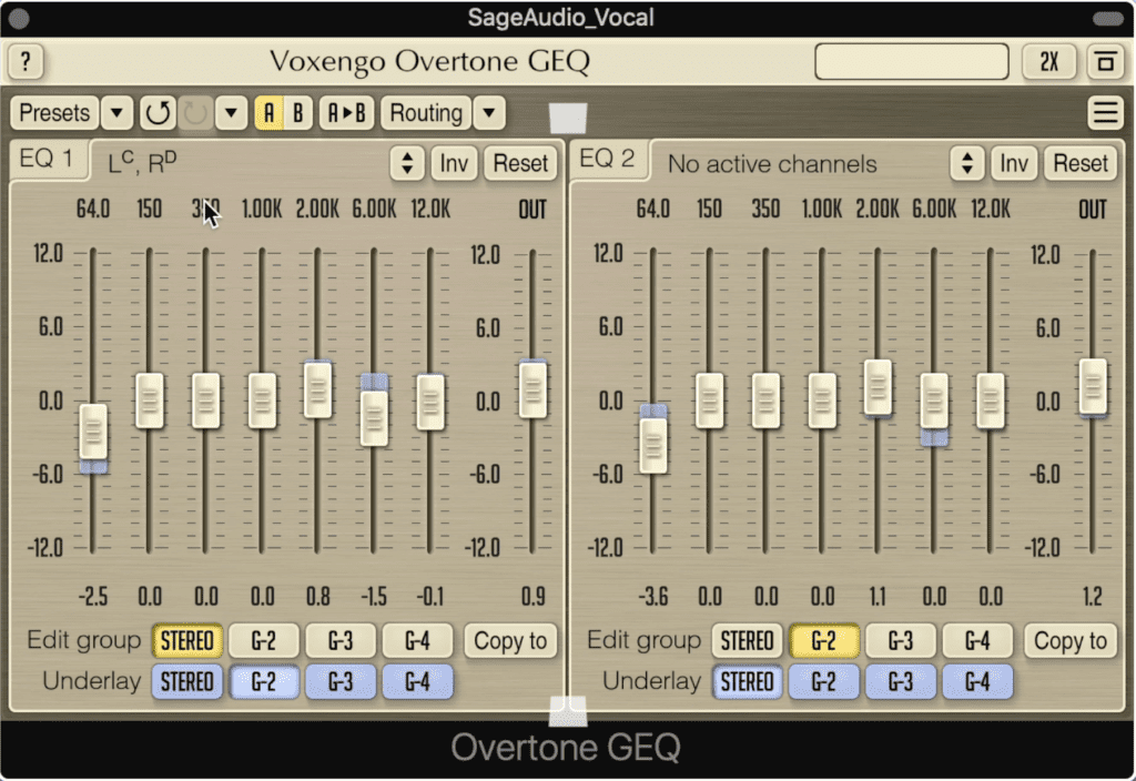 The Overtone GEQ both equalizes and adds harmonics.
