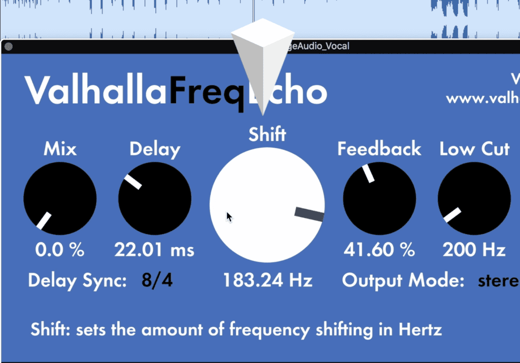 Shift causes frequency modulation which can be used for chorus and ensemble effects.