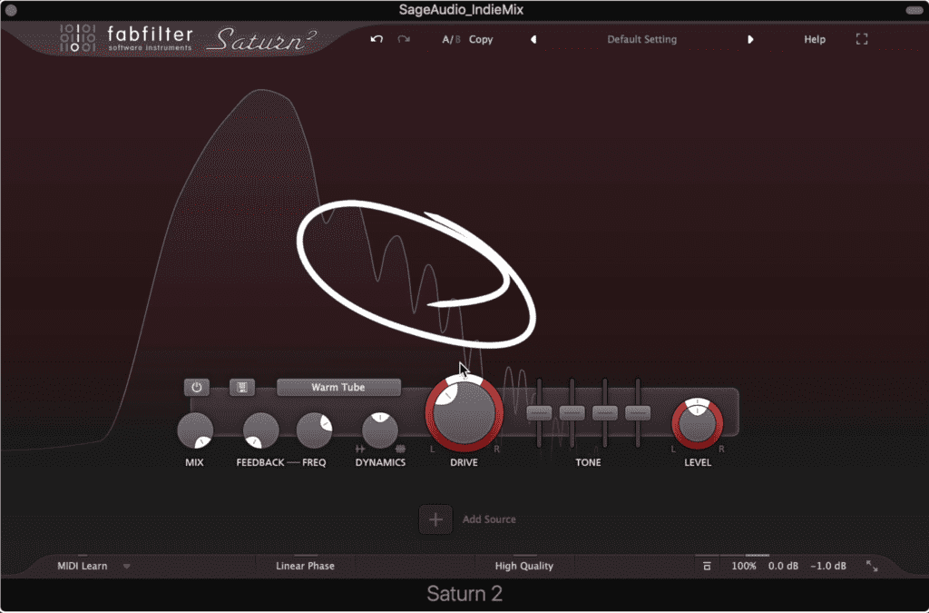 Notice that harmonics are forming after the fundamental.