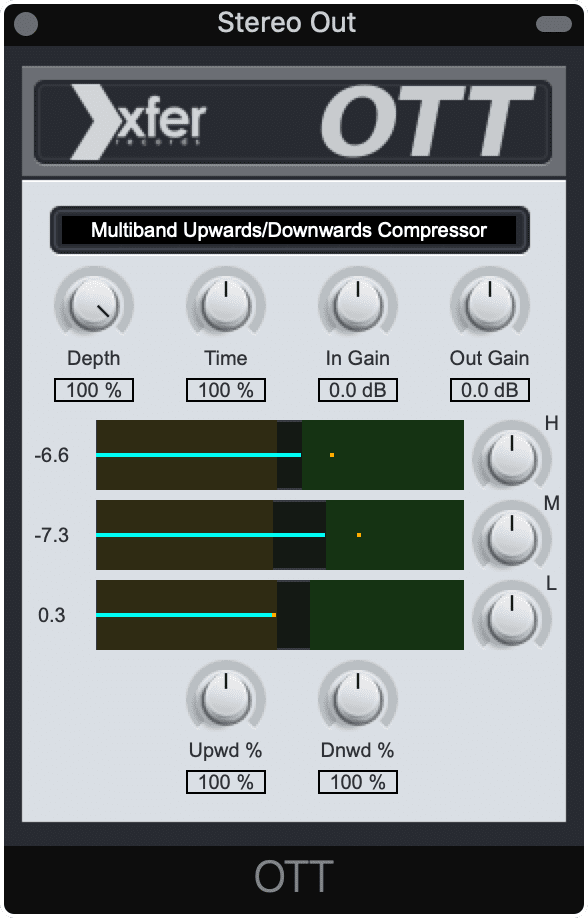 OTT is a low-level and downwards compressor.