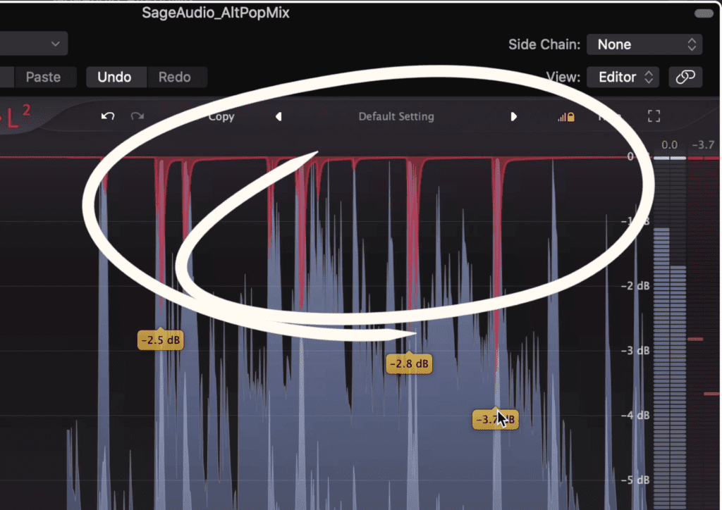 You can do this with limiting as well, but it might result in a more compressed sound.