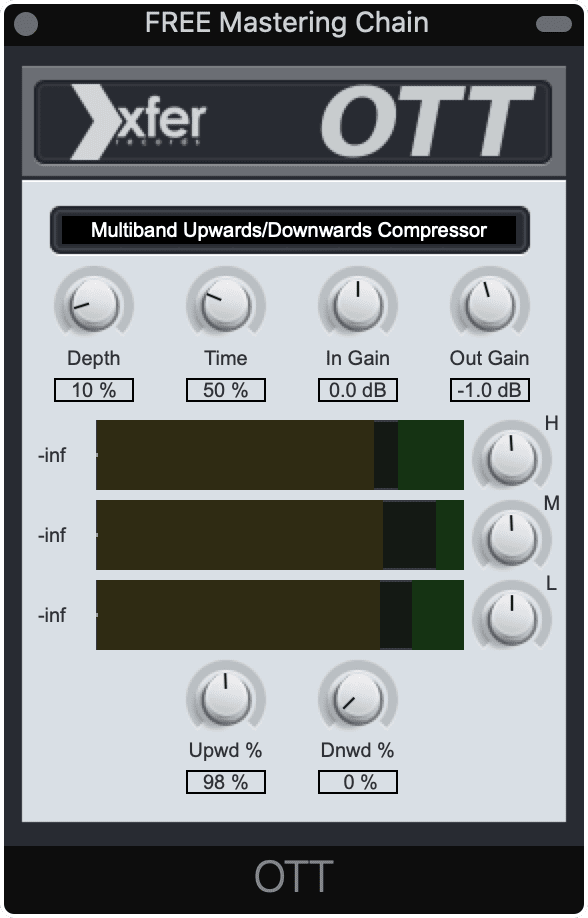 OTT is used here for low-level compression.