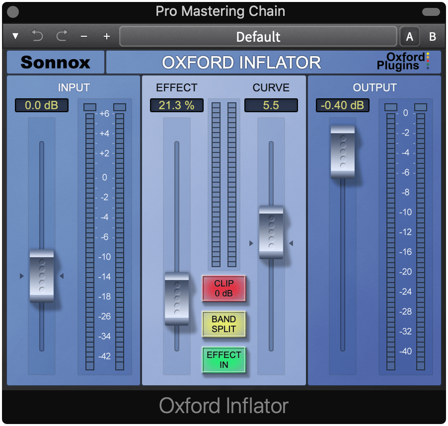 Inflator expands lower level signals and makes them more perceivable.