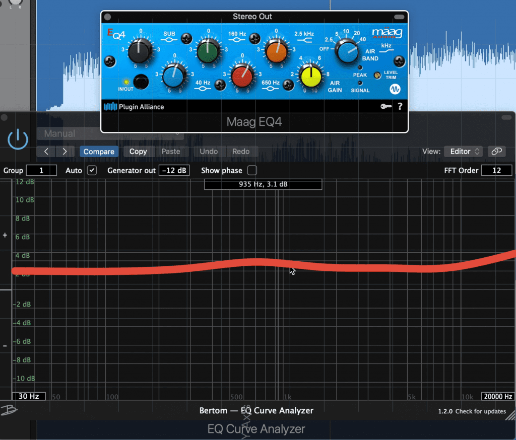 Notice that this curve could be recreated with another digital-based EQ.