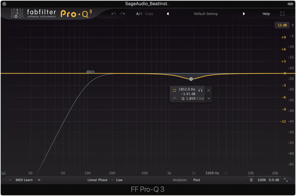With subtractive equalization you can attenuate aspects of the frequency response that you don't want.