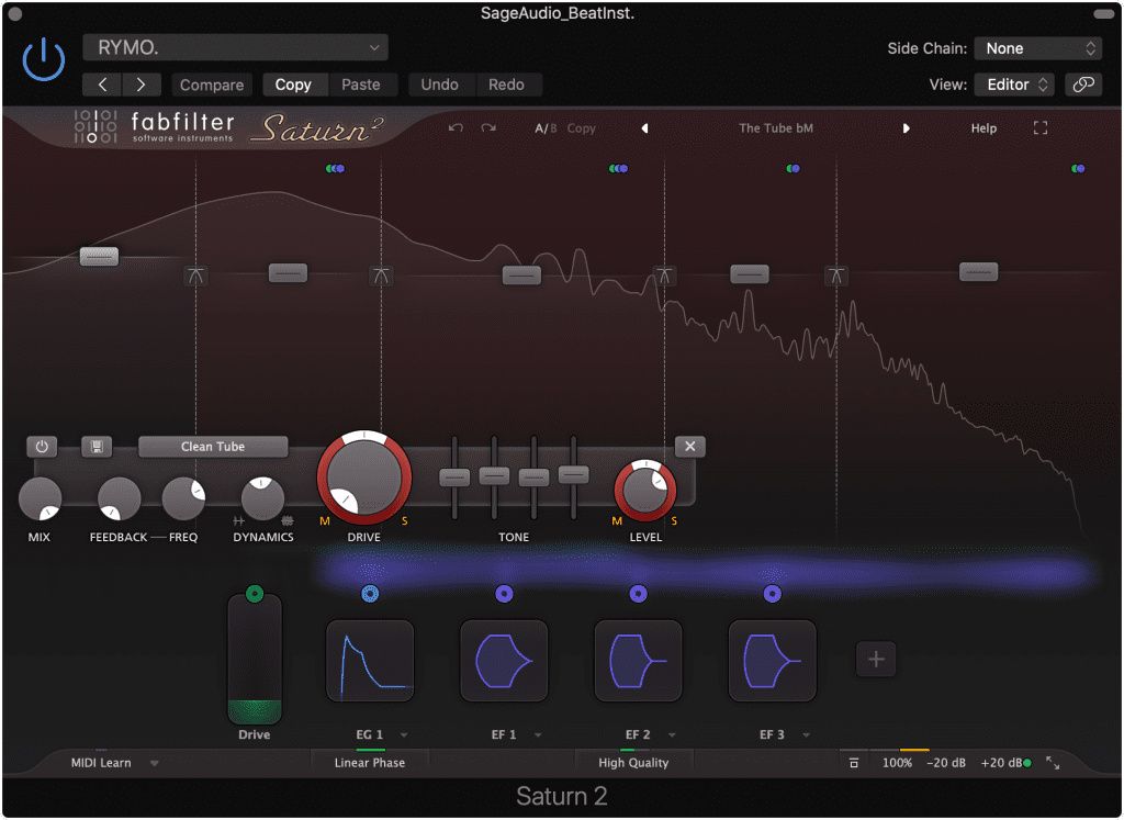 Saturation will make a master sound full and impressive.