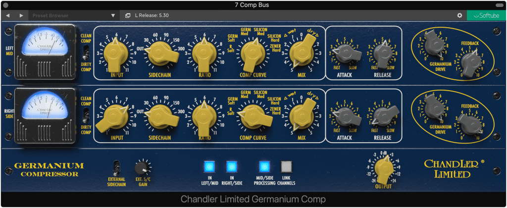 This plugin was used for a lot of things, including parallel compression, distortion, and stereo imaging.
