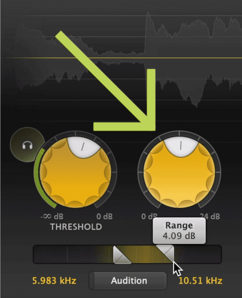 Range determines how much compression can occur.