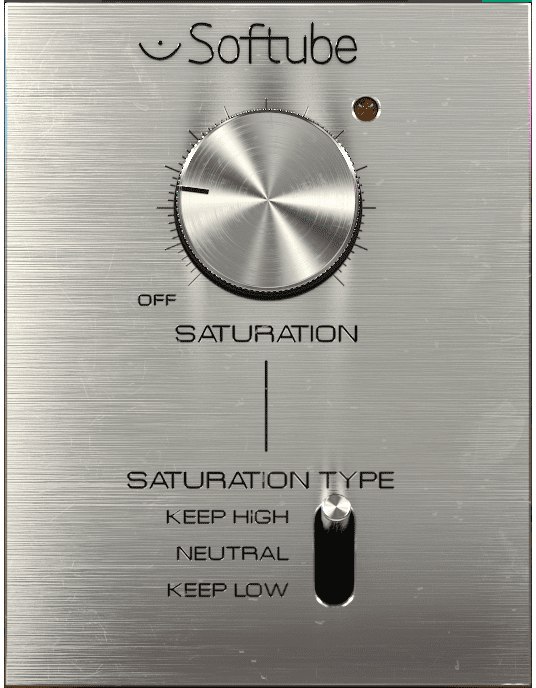 Saturation Knob by Softube is a free and easy saturation plugin to use.