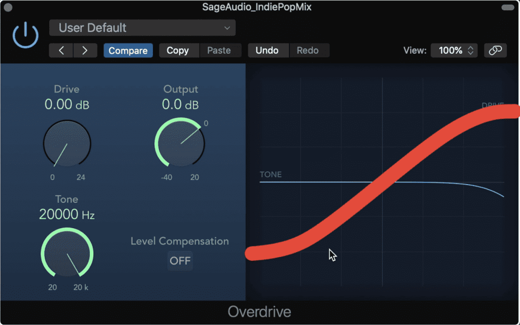 Saturation is really soft-knee compression and harmonic distortion.