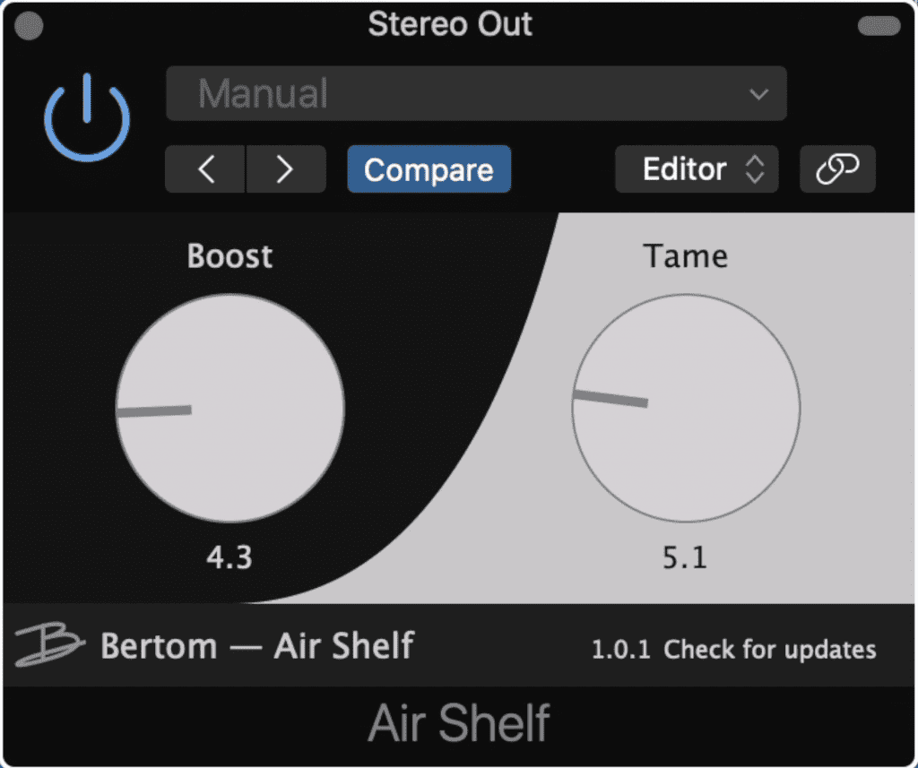 Air Shelf is a simplistically designed plugin with only 2 functions.