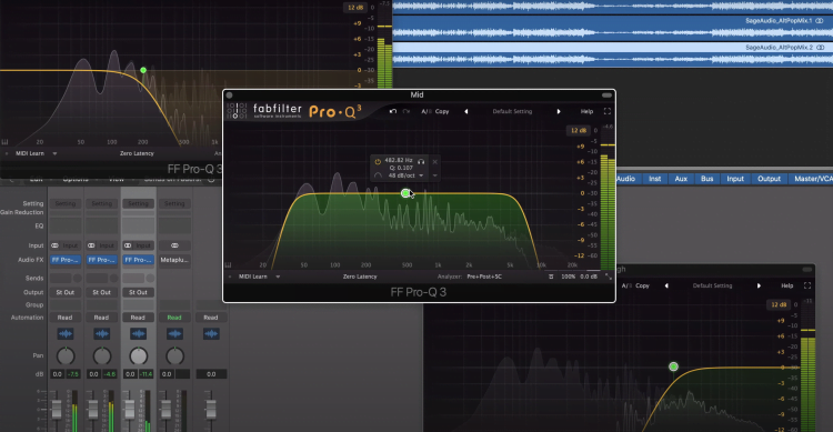 Phase issues become even worse when using a make-shift crossover comprised of multiple tracks with EQs isolating particular frequency ranges.