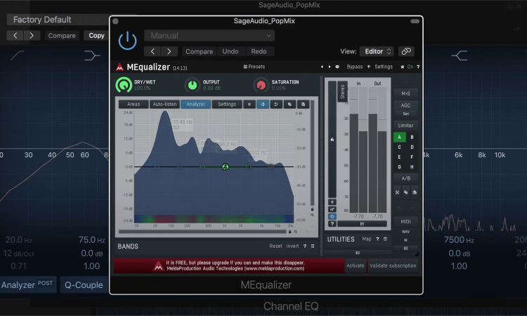 If you don't have the FF Pro Q 3, you can use these 2 shown plugins.