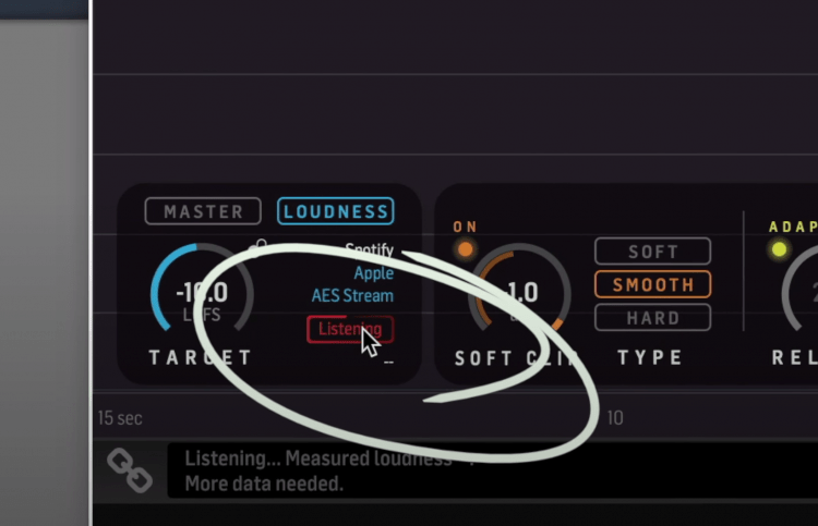 Click Set Gain once the limiter is done analyzing the signal.