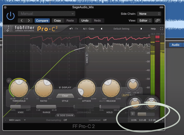 Using a mix dial or wet/dry function on a compressor is an easy way to achieve parallel compression.