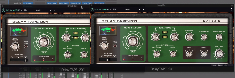I use one short and one medium delay as well.
