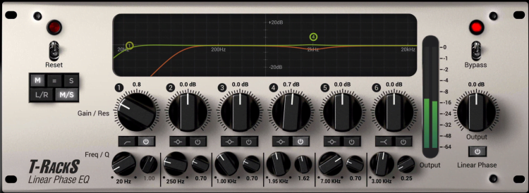 Linear phase EQ is great as a first insert. With it we can attenuate aspects of the frequency spectrum.